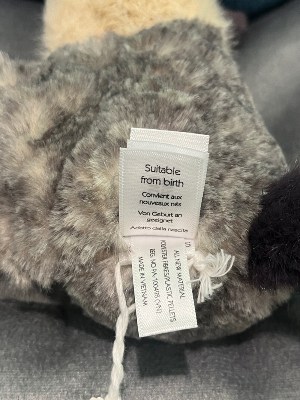 Jellycat Lolly Sugar Glider Beige, Gray Cream Plush, Approx. 5.5”, New with Tags - Picture 16 of 16
